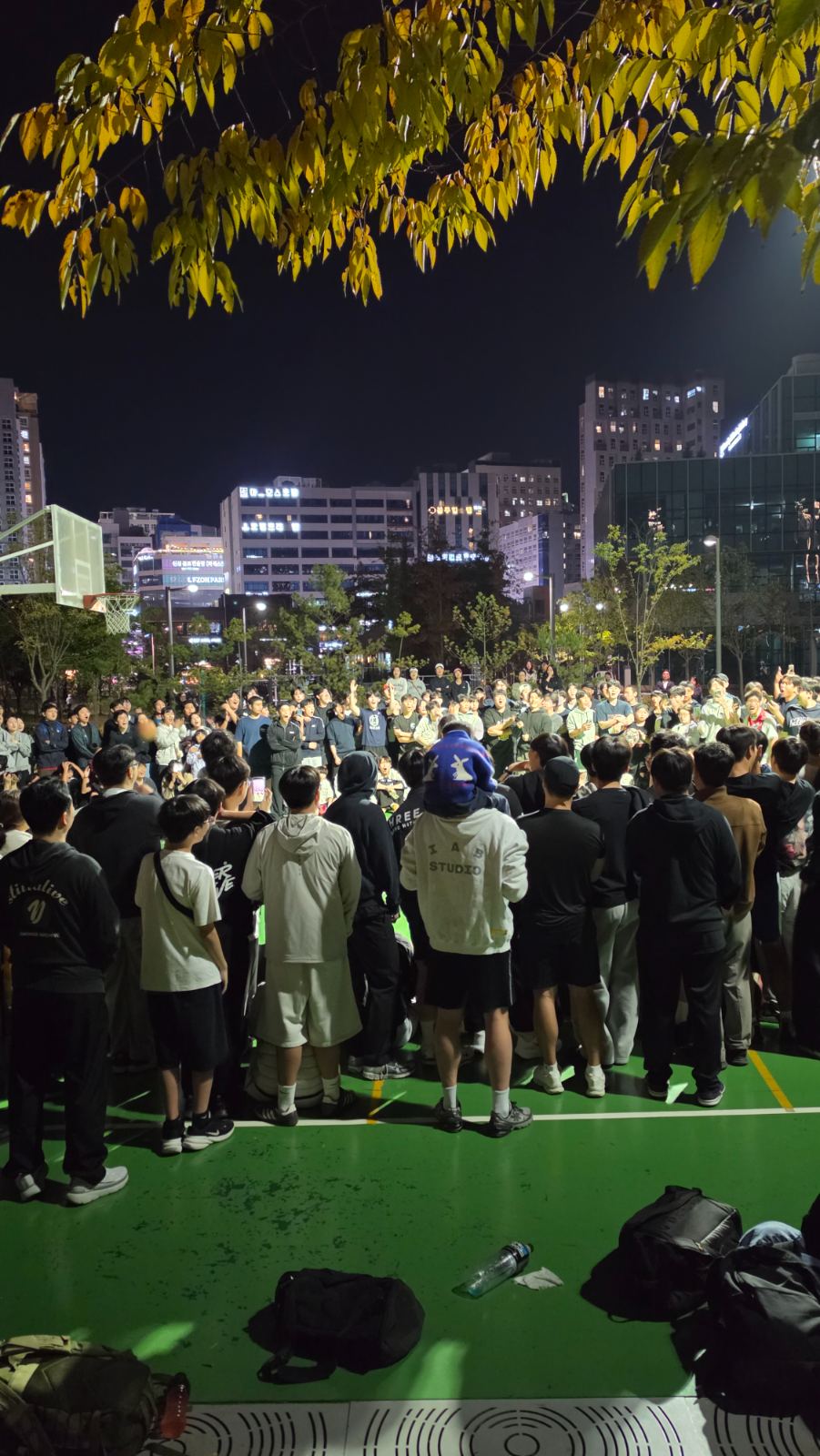 한글날 저녁, 미사1동을 뜨겁게 달군 전태풍의 길거리 농구 3